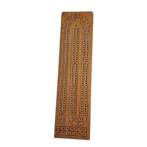 Vintage Wooden Cribbage Board Game